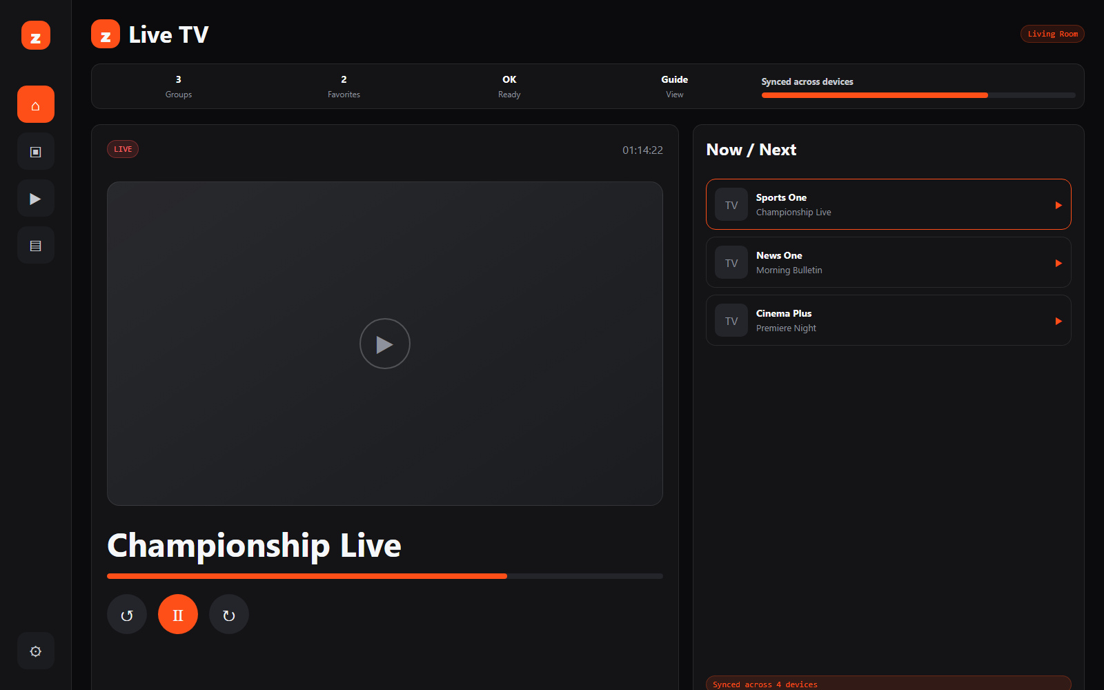 Actual zabb desktop player screenshot
